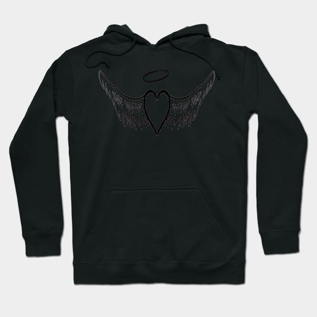 Angel of Hearts Hoodie by thcreations1